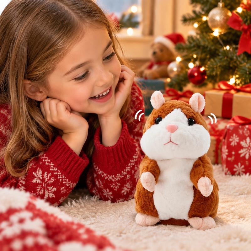 🐹 50% Off Now ✨ Talking Hamster Plush Toy — Repeats Your Voice & Bobs Its Head 🎁