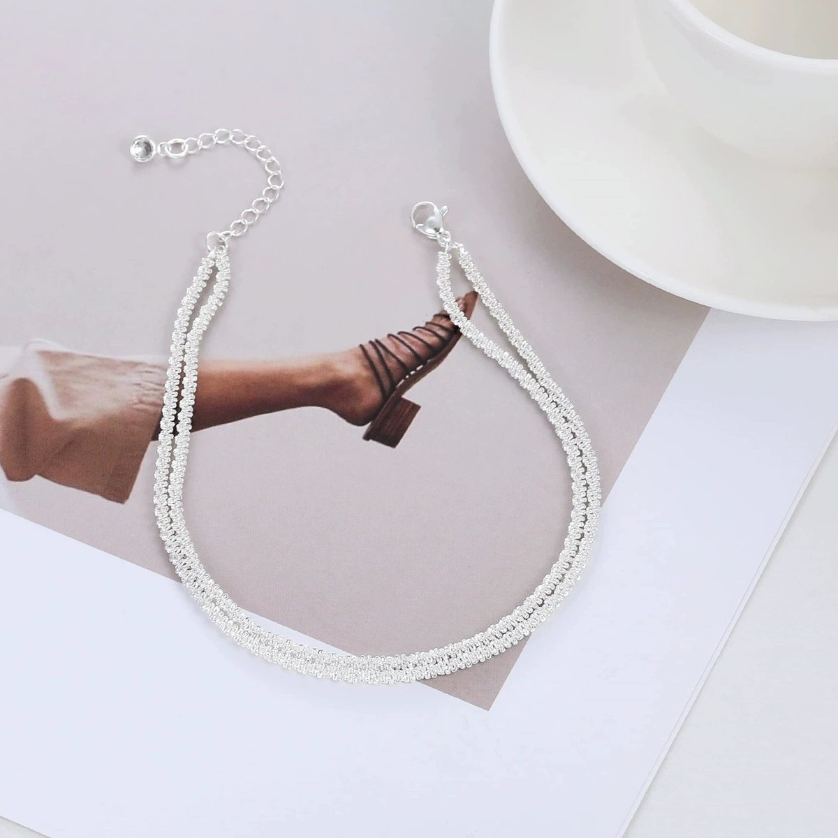 💕Time-limited Buy 1 Get 1 Free🎁😍Dainty Layered Waterproof Anklet
