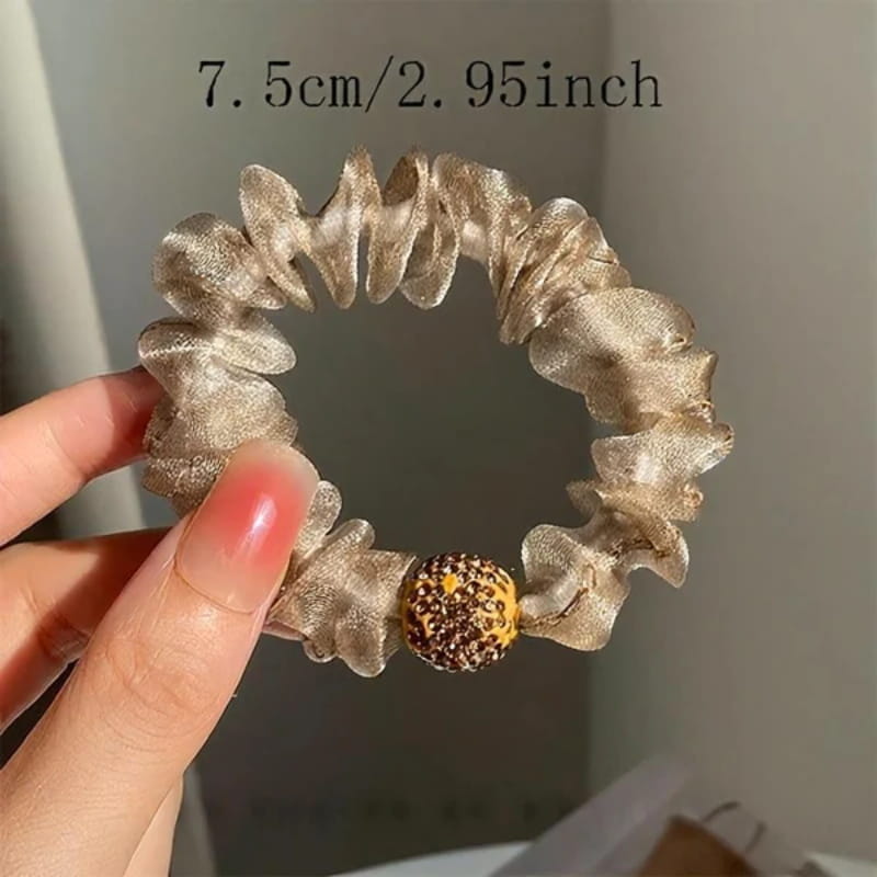 💝Hot Sale 50% OFF💝Elegant Rhinestone Mesh Hair Ties💎🎀