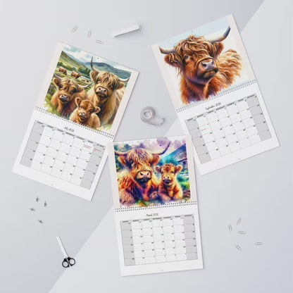 💥Limited Sale 50% OFF🐮Highland Cow Calendar 2026 – Rustic Farmhouse Wall Art & Monthly Planner📅