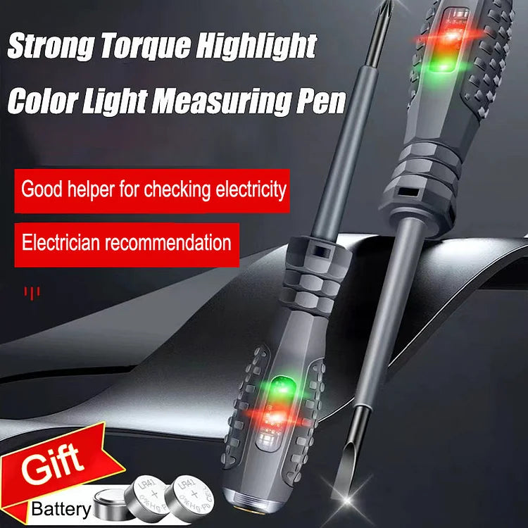 🔥🪛2-in-1  High Torque Strong Magnetic Screwdriver Electricity Detector