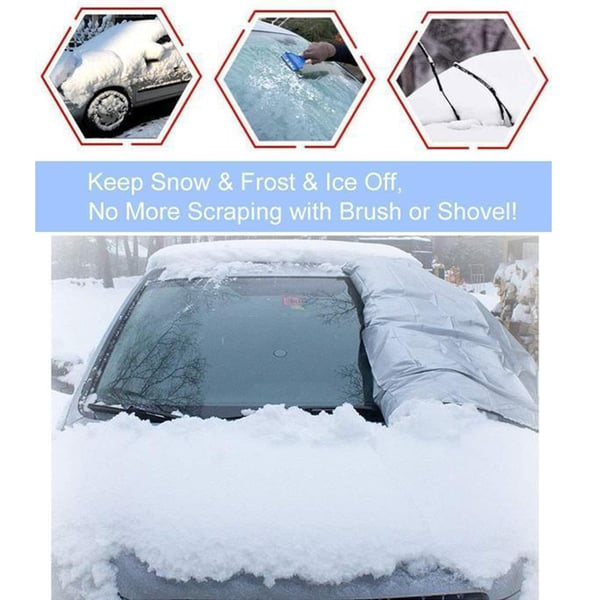 ❄️ Windshield Anti-Snow & Anti-Frost Cover with Mirror Protection – Ready-to-Drive in Any Weather!🔥