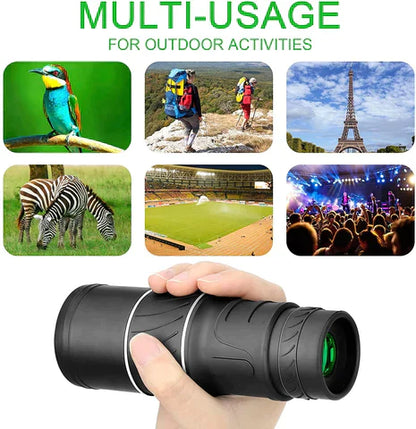 16X52 Monocular bifocal optical zoom telescope