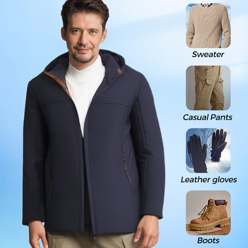🖤Early Black Friday Sale 54% OFF🖤Men’s Thermal Thick Hooded Parka Coat