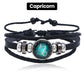 🎁Great Gift🌌Luminous 12 Constellations Bead Leather Woven Bracelet