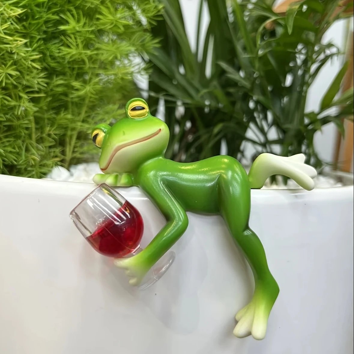 🎁Gift Idea Hot Sale 50% OFF🐸 Frog Flower Pot Hanger Ornament🍷