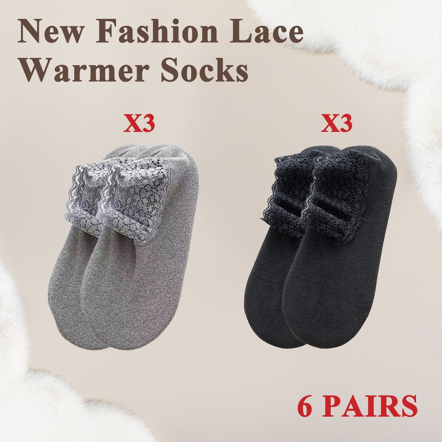 🔥 Spring New Fashion Lace Ankle Socks🌈 (One size fit all)🔥