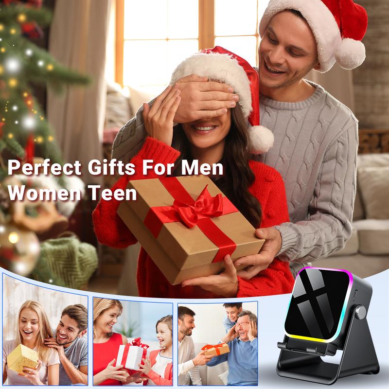 🔥5-in-1 wireless Bluetooth speaker with induction function and adjustable cell phone holder