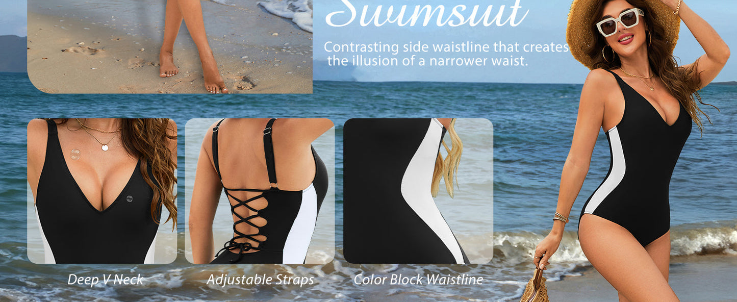 🏖️ Summer Hot Sale 50% OFF🏝️2025 new slim waist one-piece swimsuit👙