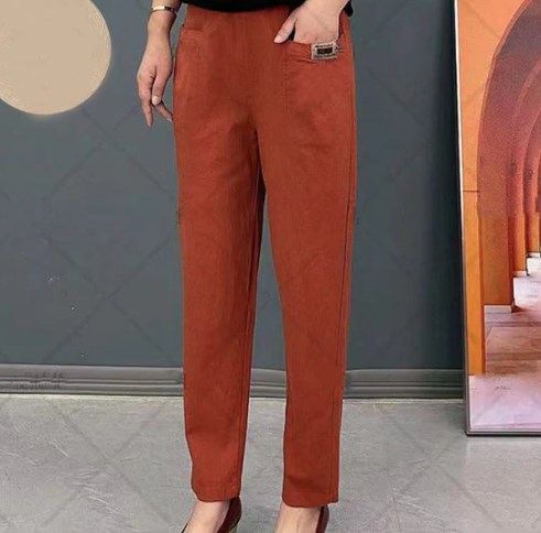 🎁Limited time 49% OFF⏳Good Gift🎉Women's Elastic Waist Cotton Trousers