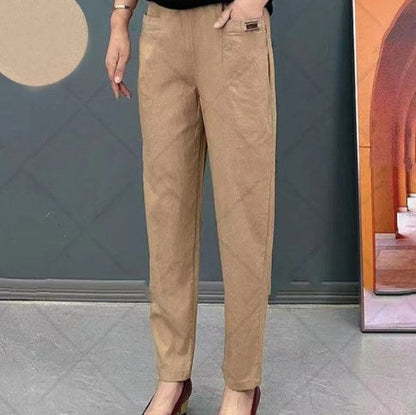 🎁Limited time 49% OFF⏳Good Gift🎉Women's Elastic Waist Cotton Trousers