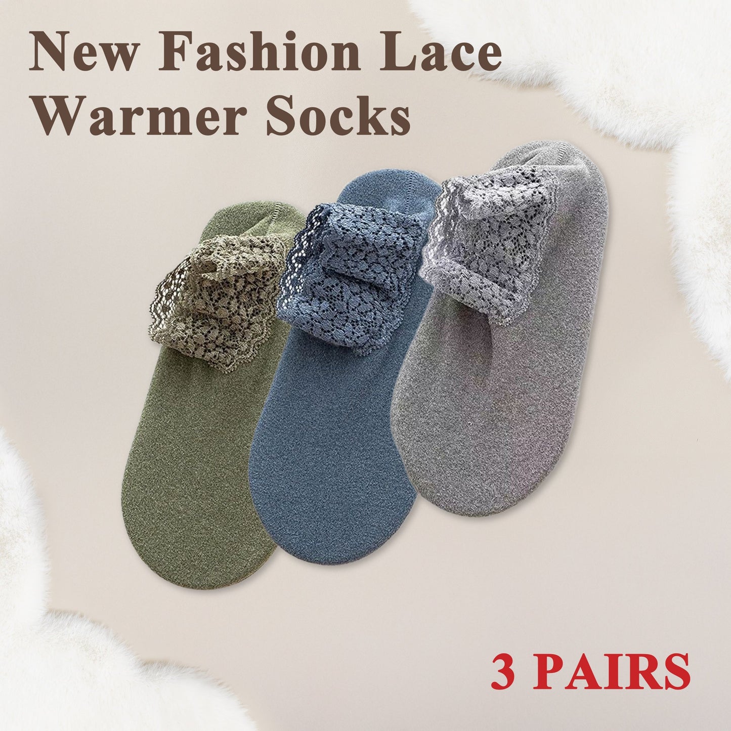 🔥 Spring New Fashion Lace Ankle Socks🌈 (One size fit all)🔥