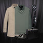 🍂Early Autumn Hot Sale 59% OFF🍁Men's Lapel Faux Two-Piece Knitted Shirt