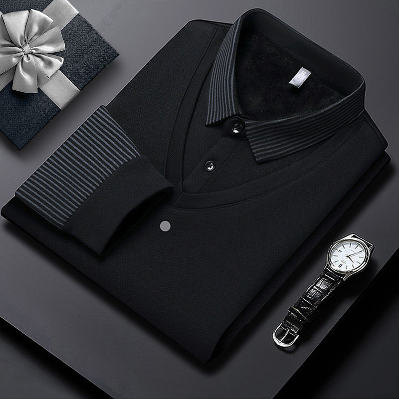 🍂Early Autumn Hot Sale 49% OFF🍁Men's Lapel Faux Two-Piece Knitted Shirt
