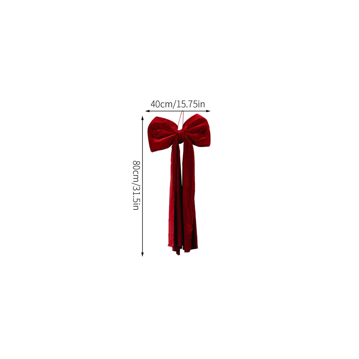 📢📢Xmas Pre-Sale 50% OFF🎀🎄Christmas Bow Ornament with Long Ribbons