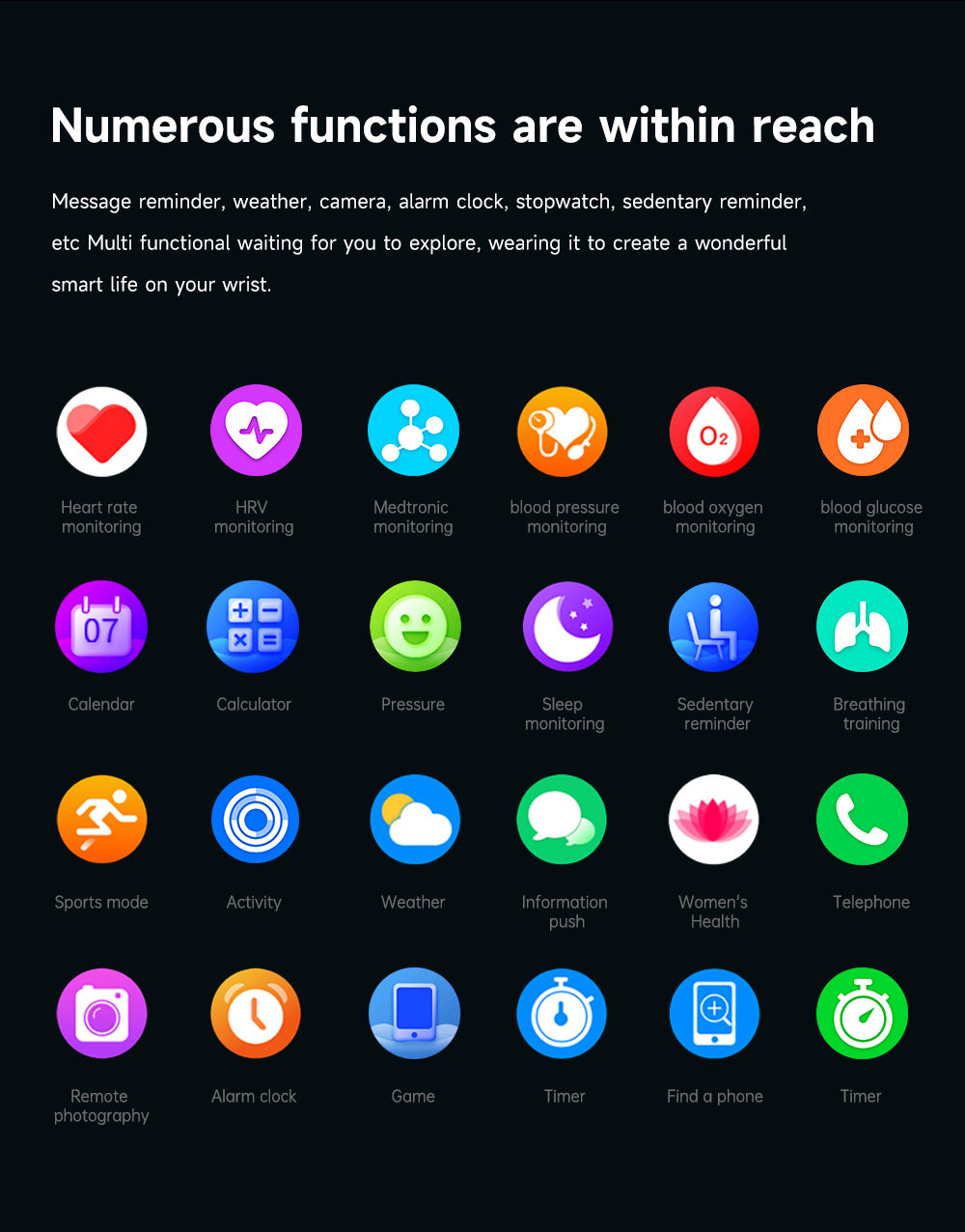 ✨Smart Bluetooth -Watch · Health Monitoring Watch