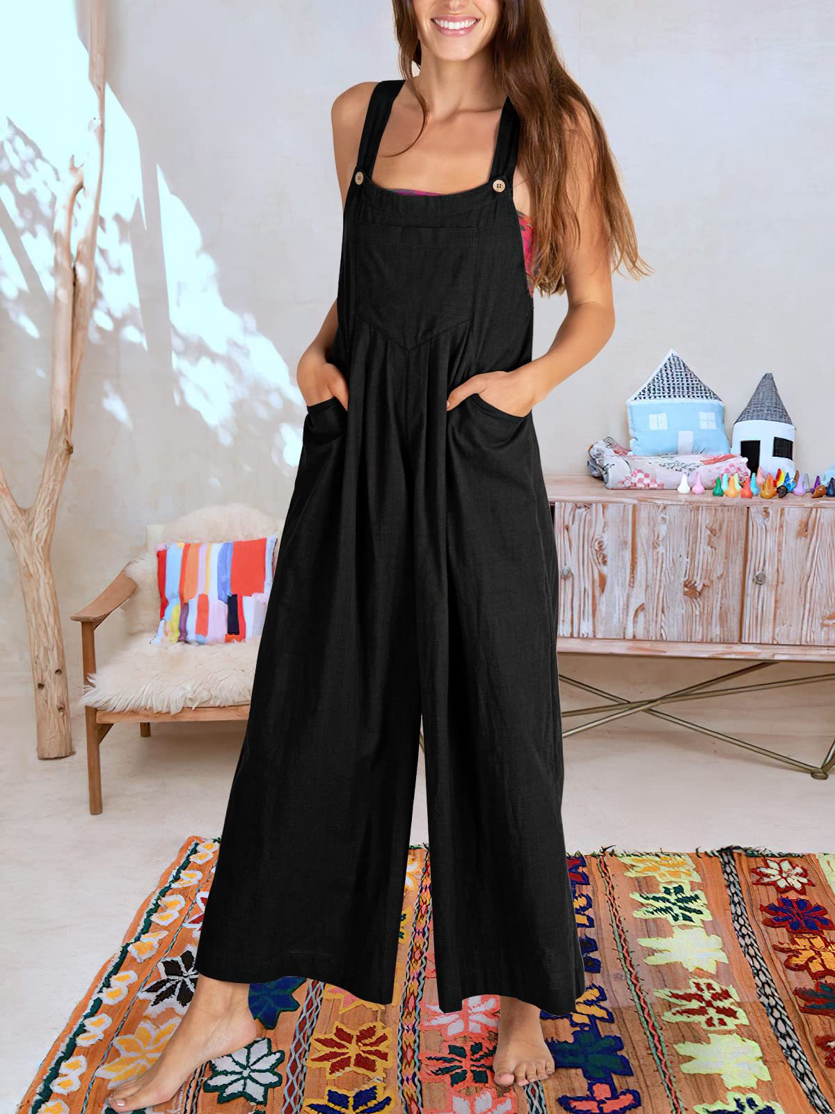 ⏳Time-limited Special⏰Plus Size Wide Leg Overalls Jumpsuit