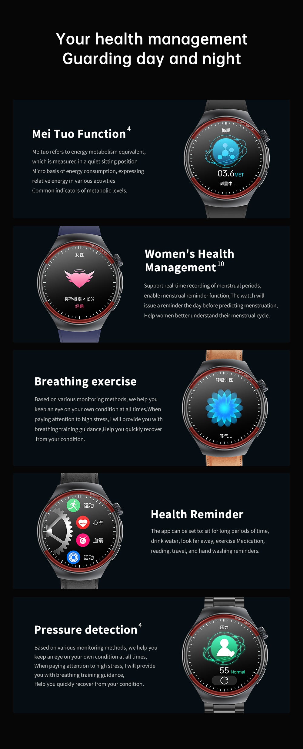✨Smart Bluetooth -Watch · Health Monitoring Watch