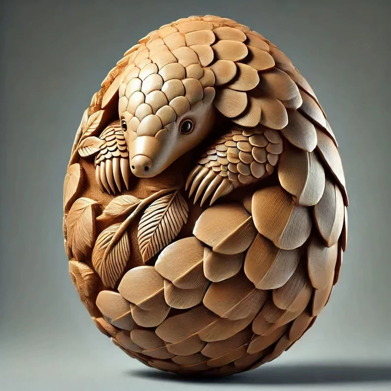 🔥🎁Hot Sale🔥Animal Easter Carved Craft Egg