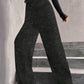 💖LAST DAY SALE 50% OFF🥰Women's Sequin Sparkle Wide Leg Pants with Elastic Waistband