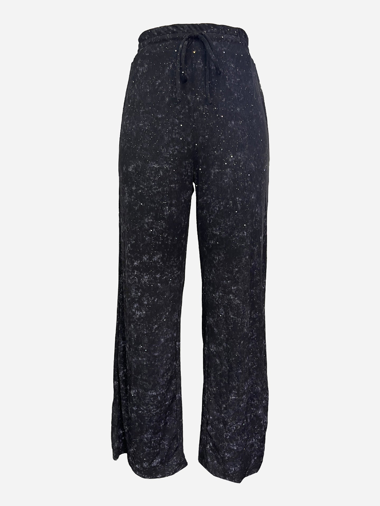 💖LAST DAY SALE 50% OFF🥰Women's Sequin Sparkle Wide Leg Pants with Elastic Waistband