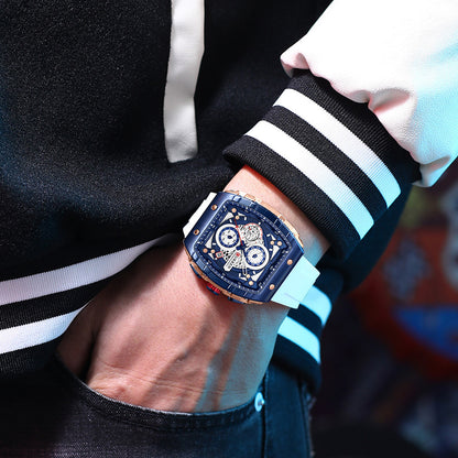 🌈Cyberpunk Futuristic Style⌚Men's Multifunctional Fashion Quartz Watch