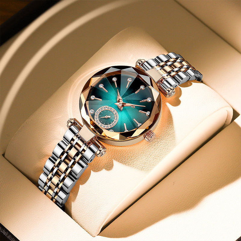 💎👑Goddess Day Special Offer 50% OFF🌟 Women's Luxury Shiny Waterproof Stainless Steel Watch - Elegant Style, Dazzling Shine, Perfect Gift!