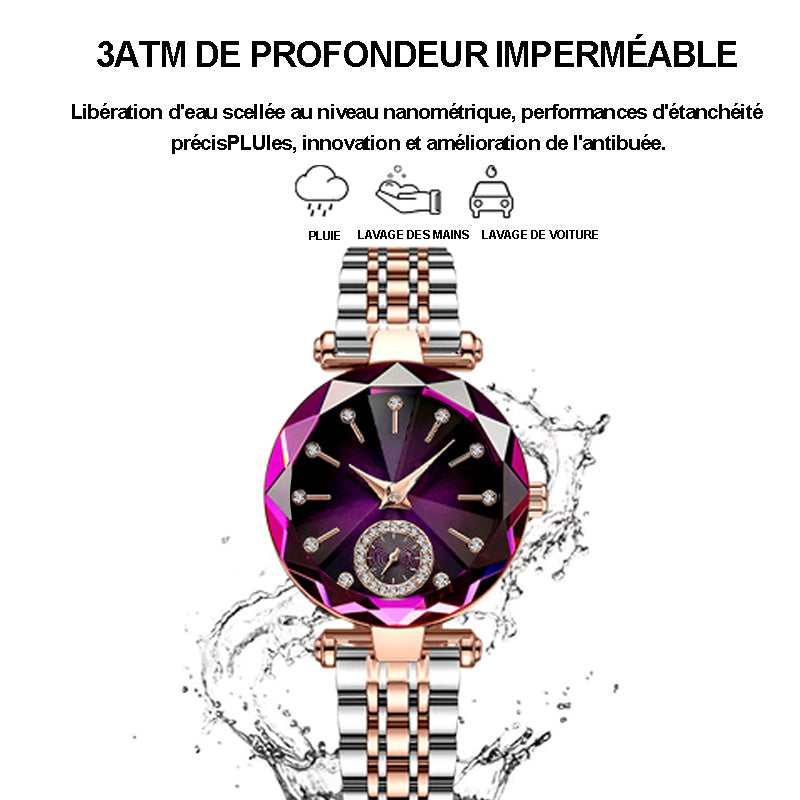 💎👑Goddess Day Special Offer 50% OFF🌟 Women's Luxury Shiny Waterproof Stainless Steel Watch - Elegant Style, Dazzling Shine, Perfect Gift!
