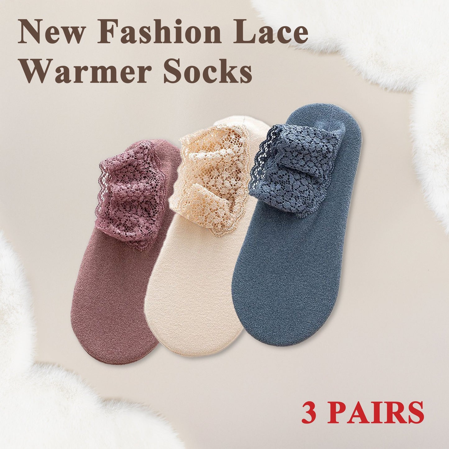 🔥 Spring New Fashion Lace Ankle Socks🌈 (One size fit all)🔥