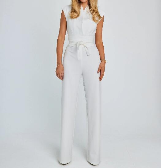 🎁Limited time 50% OFF⏳Women's Sleeveless Wide-Leg Jumpsuit