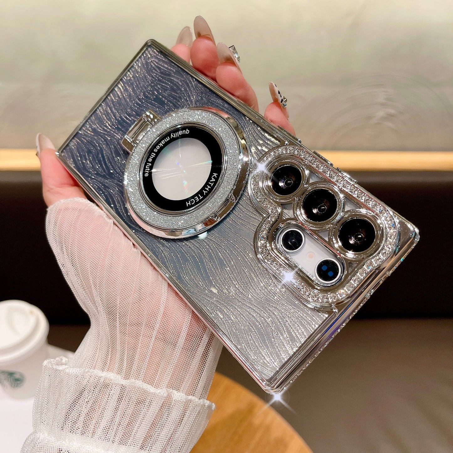 🔥Dazzling Folding Bracket That Sparkles Case Cover for Samsung S Series