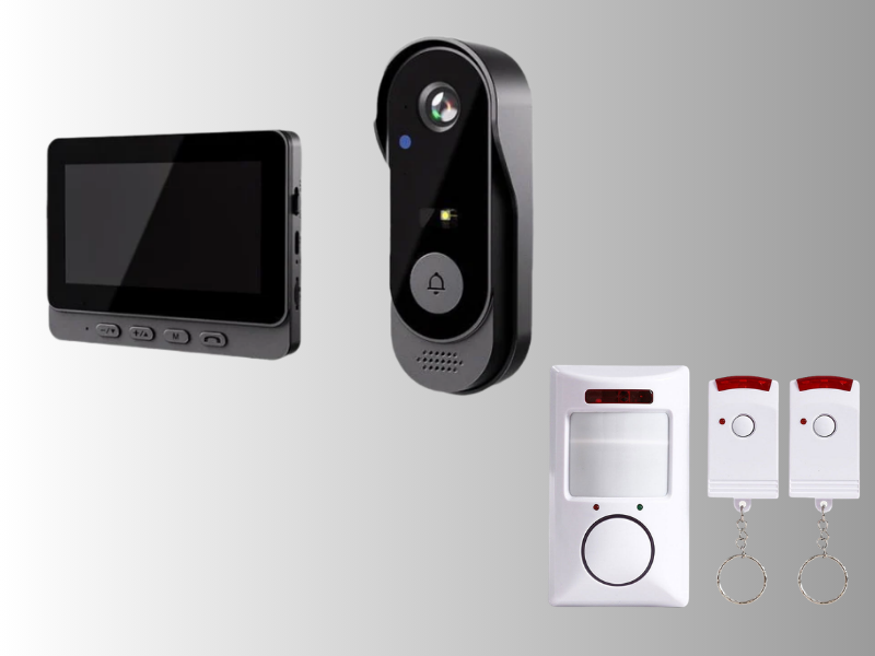 Portable Security Door Stop Alarm and Door Stopper Blocker with Siren for Home Hotel Travel and Personal Safety