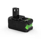 8000MAh Replacement Ryobi 18V Batteries with Indicator Light