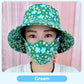 🌞Summer Limited time 50% off! 👒Women's Floral Print Bucket Sun Hat with Mask