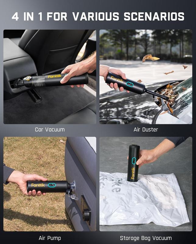 V8 Apex Car Vacuum Cleaner, 4-in-1 Portable Cordless Mini Vacuum Cleaner with 19,000 Pa Suction Power