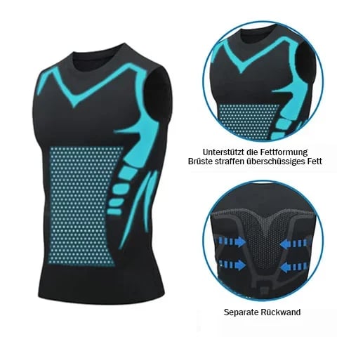 Quick-drying body shaping ionic ice undershirt