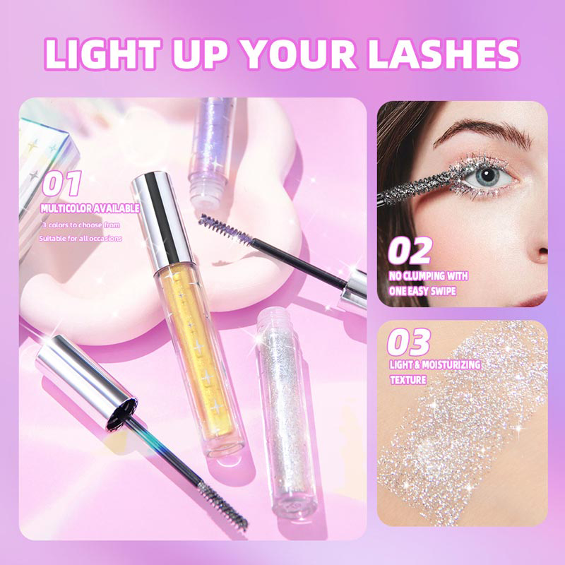 🔥💎BUY 1 GET 1 FREE🌟 Waterproof Diamond Glitter Mascara - Long-lasting Curl, Sparkling Shine, Create Captivating Eyes!