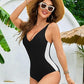 👙✨2025 New Illusion Swimsuit💃 Slim Waist  Plunge Neck  Tummy Control  Show Off Your Stunning Curves