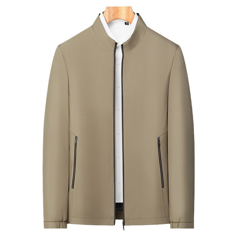 ✨Men's Standing Collar Zipper Casual Jacket