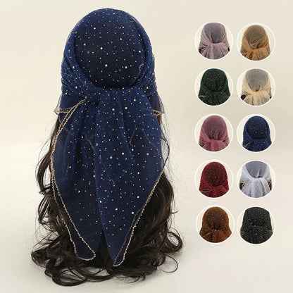 🔥2025 HOT SALE 50% OFF🔥 Women's Glitter Decor Head Scarf