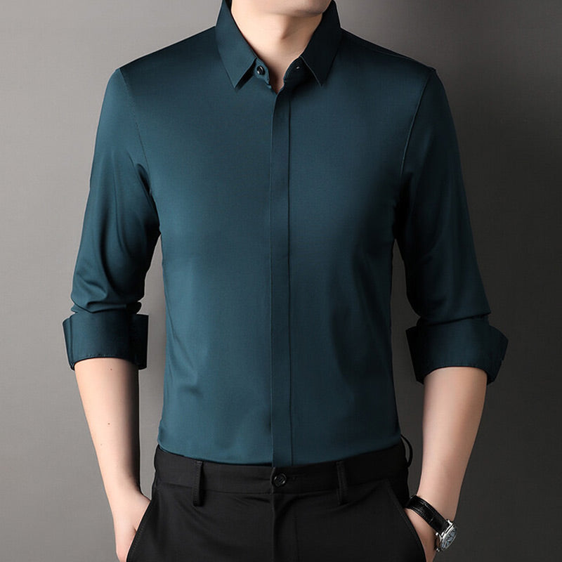🎉2025 New Products Hot Sale✨Men's Wrinkle-Free Stretch Dress Shirt