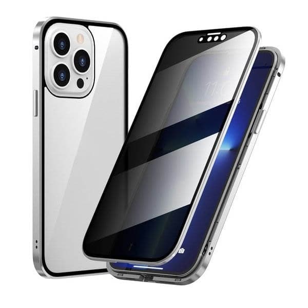 🎁Hot Sale 50% OFF⏳Magnetic iPhone case with privacy glass and metal