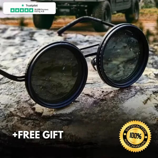 🔥2025 Hot Sale 47% OFF🔥Adjustable Tint Polarized Round Sunglasses
