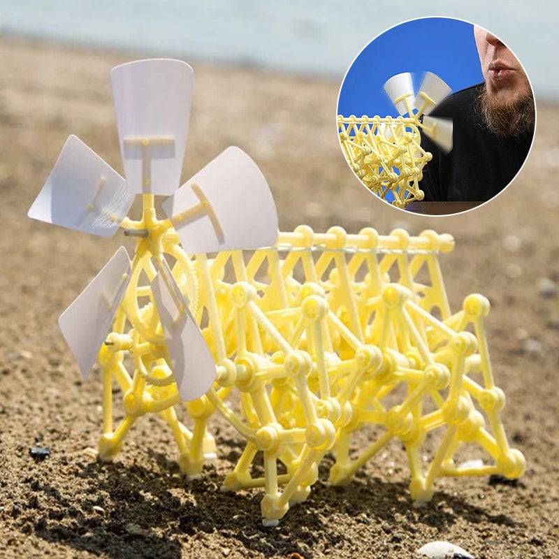 🌪️✨ Let science dance in the wind! The new favorite of STEAM "Wind-powered Bionic Beast" has arrived!✨🔧