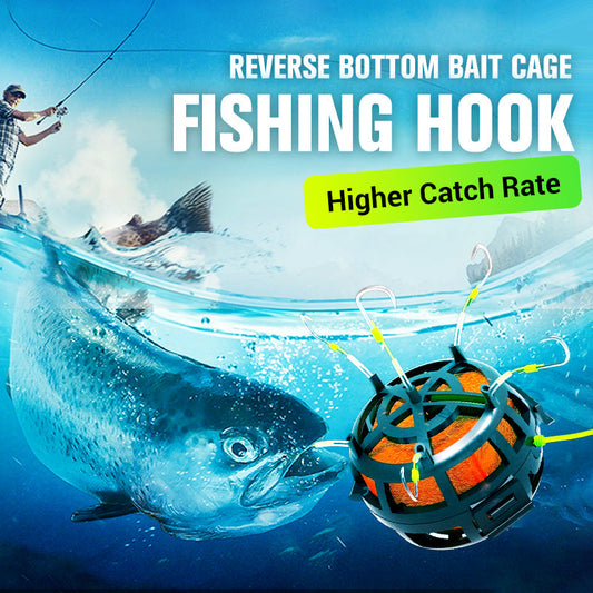 🔥2025 Hot Sale🔥Reverse Bottom Bait Cage Fishing Hook (50% OFF)