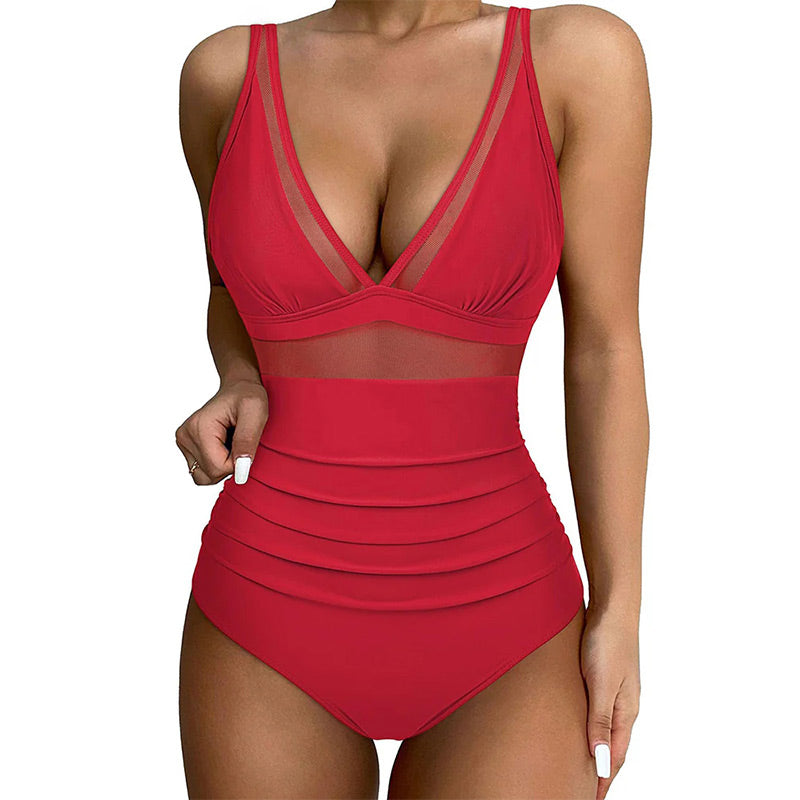 🏖️ 🏖️ Pre-Summer Sale 50% OFF🏝️Mesh Tummy Control Swimsuit