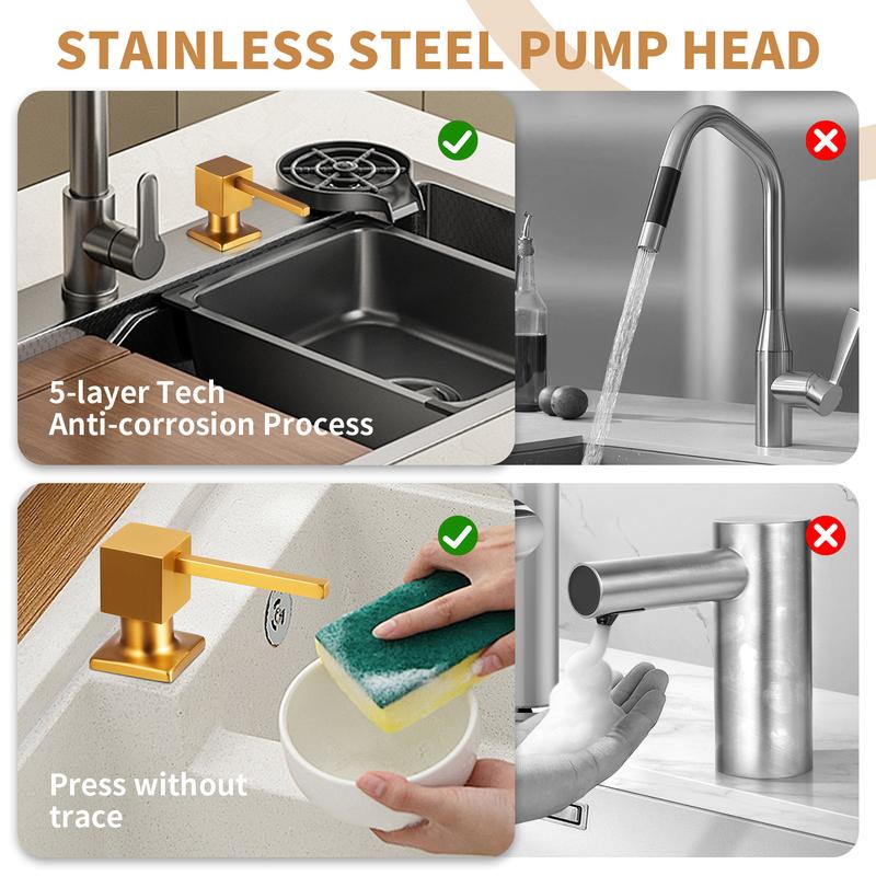 🔥2026 Hot Sale 49% OFF🔥Dish Soap Dispenser for Kitchen Sink