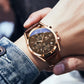 ⏰Hot Sale 50% OFF💥💥OLEVS Triple-Eye Six-Hand Leather Casual Chronograph Men's Watch
