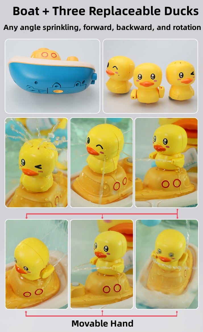 🔥Hot Sale✨Electric Duck Boat Shower Baby Bath Toys - Free Shipping&COD