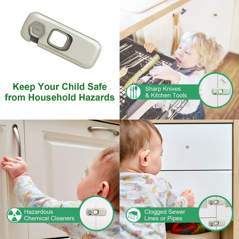 🚨 BUY 1 GET 1 FREE! 🔒 Multifunctional Child Proof Refrigerator Locks – Secure, Invisible, Simple Install ✨